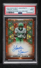 2024 Bowman U Elements of the Game Orange Refractor /25 Jordan James PSA 9 Auto