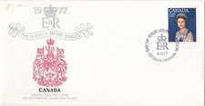 1977 Canada FDC cover 25th Anniversary Coronation Elizabeth II
