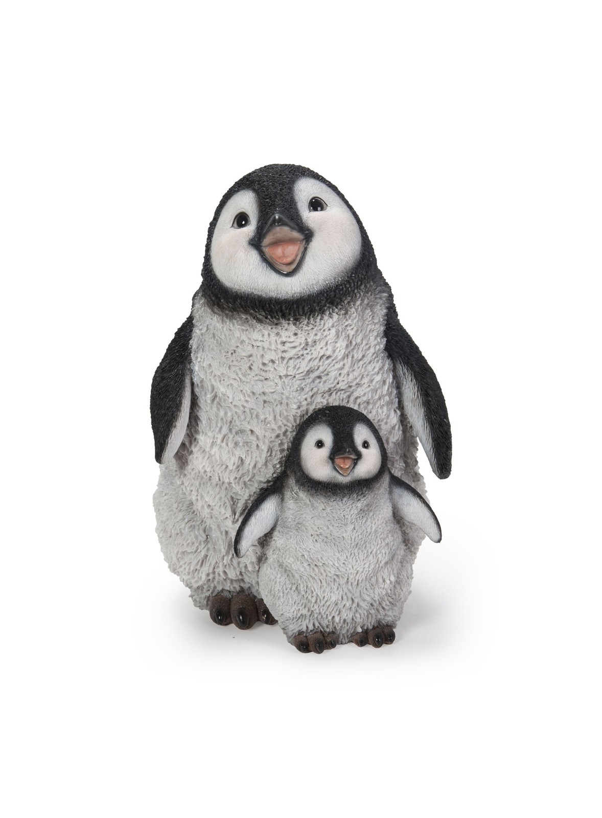 Vivid Arts Penguin Mother & Baby Playful Garden Ornament - 28cm Indoor Outdoor