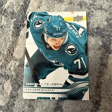 Upper Deck 2025-26 Series 1 Base Set Macklin Celebrini San Jose Sharks #136