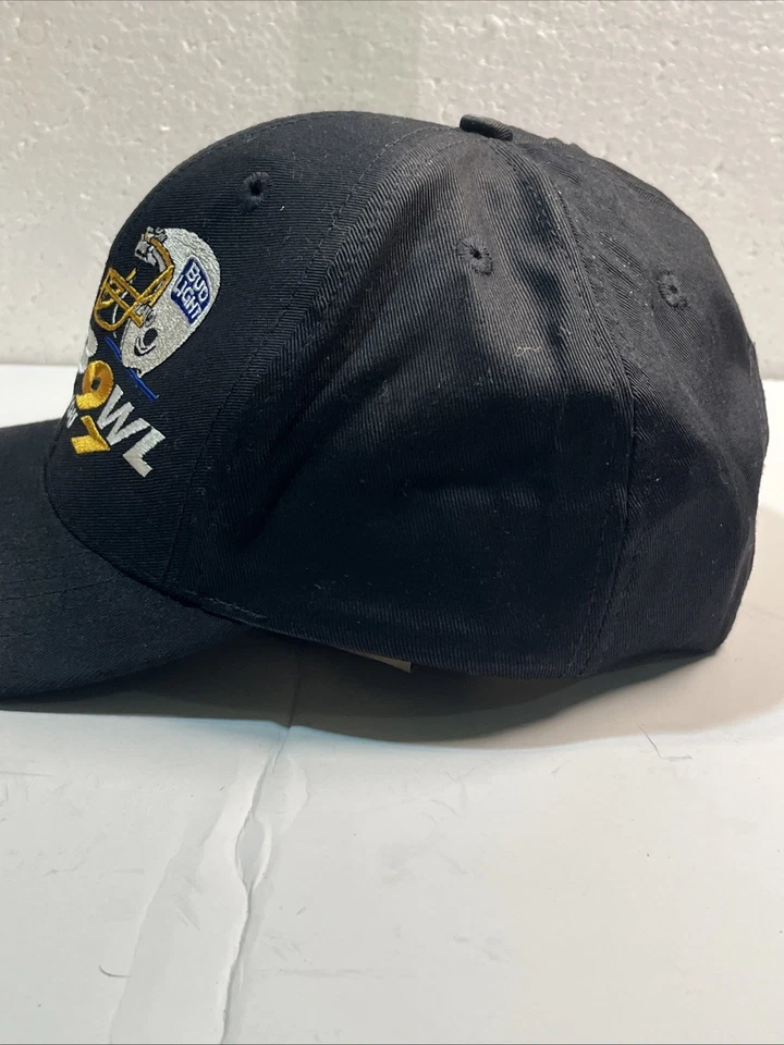 Bud Bowl Battle in the Bayou Vintage Snapback Hat 90s Budweiser Bud Light Promo - Image 4 of 4