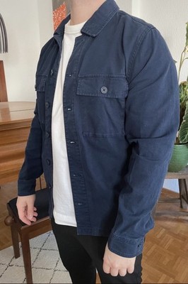Jacke GAP Blau M Herren Dunkelblau Übergang Super Zustand Jeansjacke