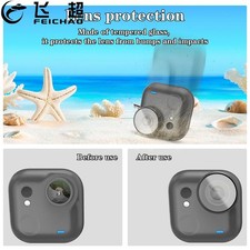 Lens Protective Mirror for Insta360 GO Ultra, Aluminum Alloy Frame Glass