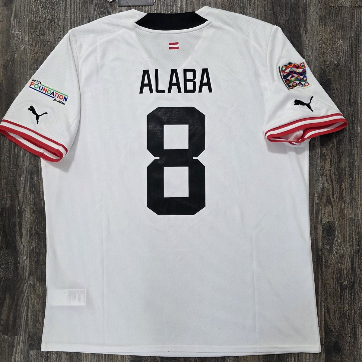 2022 Puma Austria Away Soccer Jersey David Alaba Men XL Real