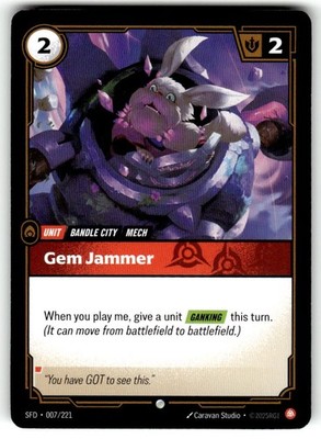 Gem Jammer 007/221 Common Spiritforged Riftbound Near Mint