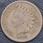 1859 VF  Indian Head Cent