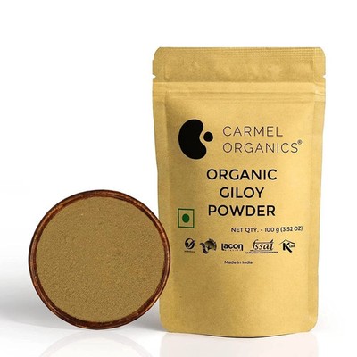 CARMEL ORGANICS Giloy Powder 100g free shipping world wide