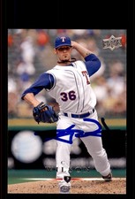 Signed Baseball Card Auto C.J. Wilson 2008 Upper Deck #679 Texas Rangers