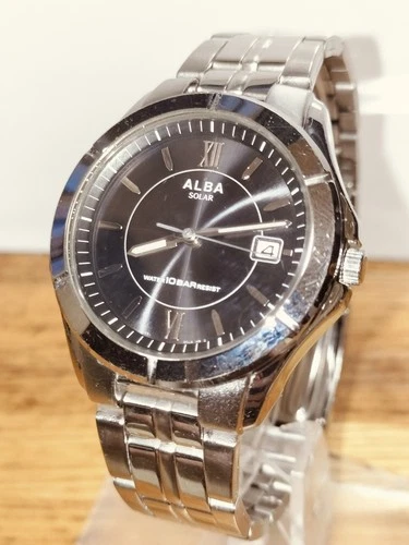 Seiko Alba Solar V145-0BE0 Fully Working Clean Condition Vintage Japan