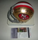 ROGER CRAIG SANFRANCISCO 49ERS 1000/1000 85 LAST ONE JSA/COA SIGNED MINI HELMET
