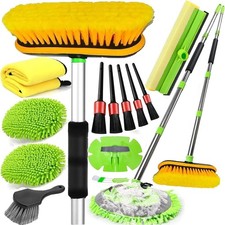 62'' Car Wash Brush with Long Handle, Car Wash Kit with Tire Brush, Tower, Wi...