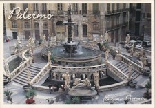 Fontana Pretoria Palermo,Italy Smeraldi Edizioni Original Vintage Postcard
