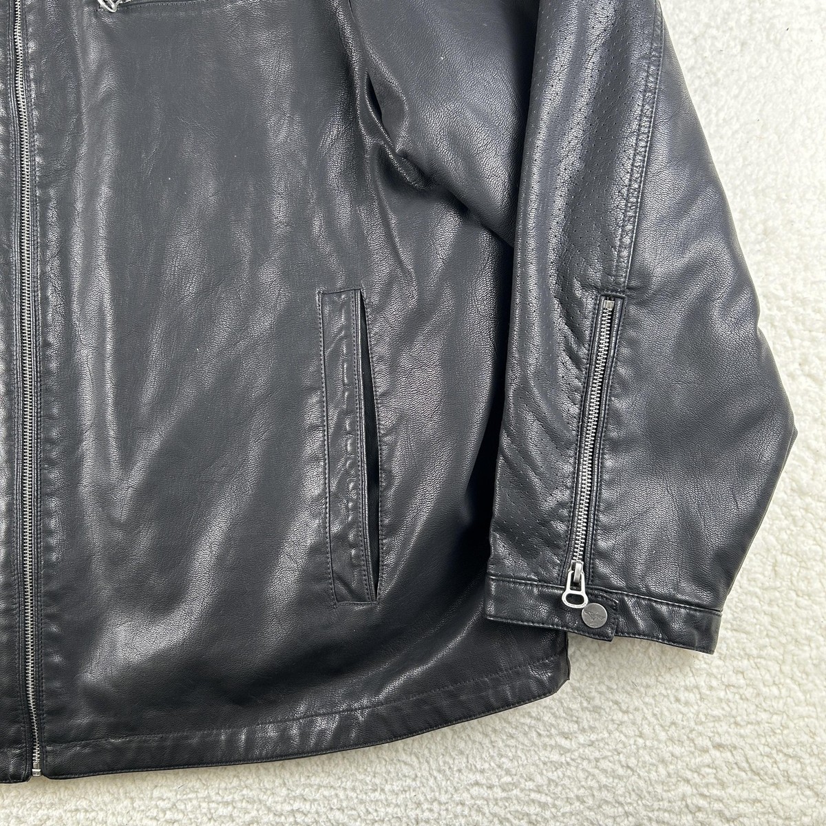 Wilsons Jacket Mens 3XL Big Motorcycle Racing Stripe Biker