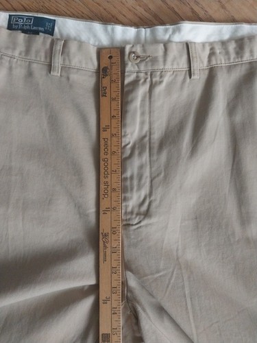 NWT Polo Ralph Lauren Flat Front Preston Chino Pony Tan Mens Sz Big 50B-34 - Picture 6 of 7