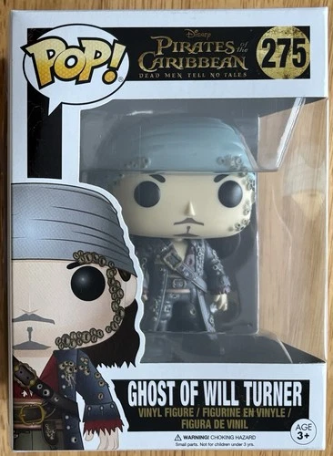 Funko Pop! Disney Pirates of The Caribbean 275 Ghost of Will Turner, New In Box