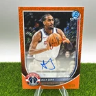 Topps Bowman Chrome 2025-26 Alex Sarr Chrome Orange Auto BCA-AS /25 WA Wizards