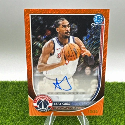 2025 Topps Chrome Alex Sarr Chrome Autographs (RAW)