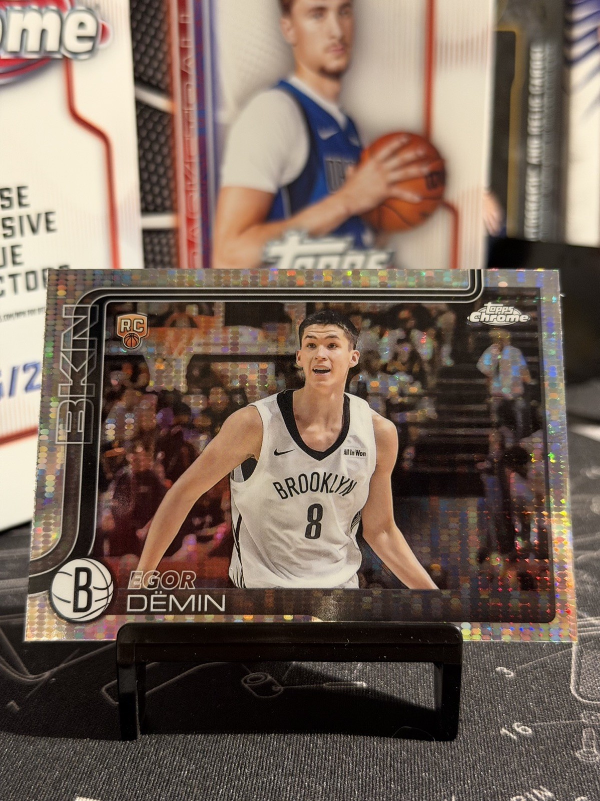 2025-26 Topps Chrome Egor Demin RC Pulsar Refractor #258