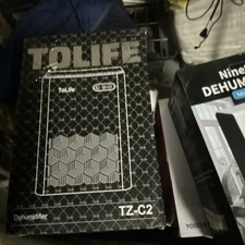 ToLife TZ-C2 Gray Dehumidifier for Bedroom, 95 OZ Water Tank, (950 sq.ft) NEW 