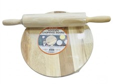 Wooden Chapati Puri and Roti Board and Rolling Pin NEW INDIAN PURI MAKER Kitchen