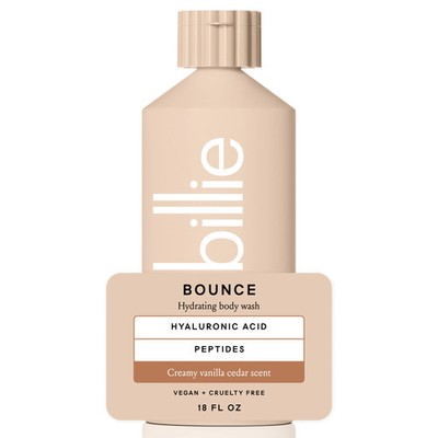Billie Bounce Hydrating Body Wash Vanilla Cedar 18oz