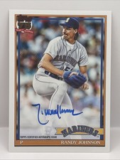 2026 Topps Series 1 75th Randy Johnson 1991 35th Auto Seattle Mariners #91A-RJ