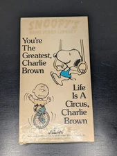 Snoopy's Home Video You're The Greatest & Life Is A Circus Charle Brown VHS Tape