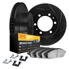 For Chevy Colorado 04-08 DFC Slotted Front Brake Kit w Heavy Duty Brake Pads