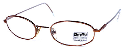 SFEROFLEX 2112 324 NOS Italy Brown/Clear 47-20-135 Eyeglasses Frame 