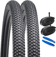 26" Mountain Bike Tires 26X2.10/52-559 and 26" Bike Tubes Schrader Valve Compati