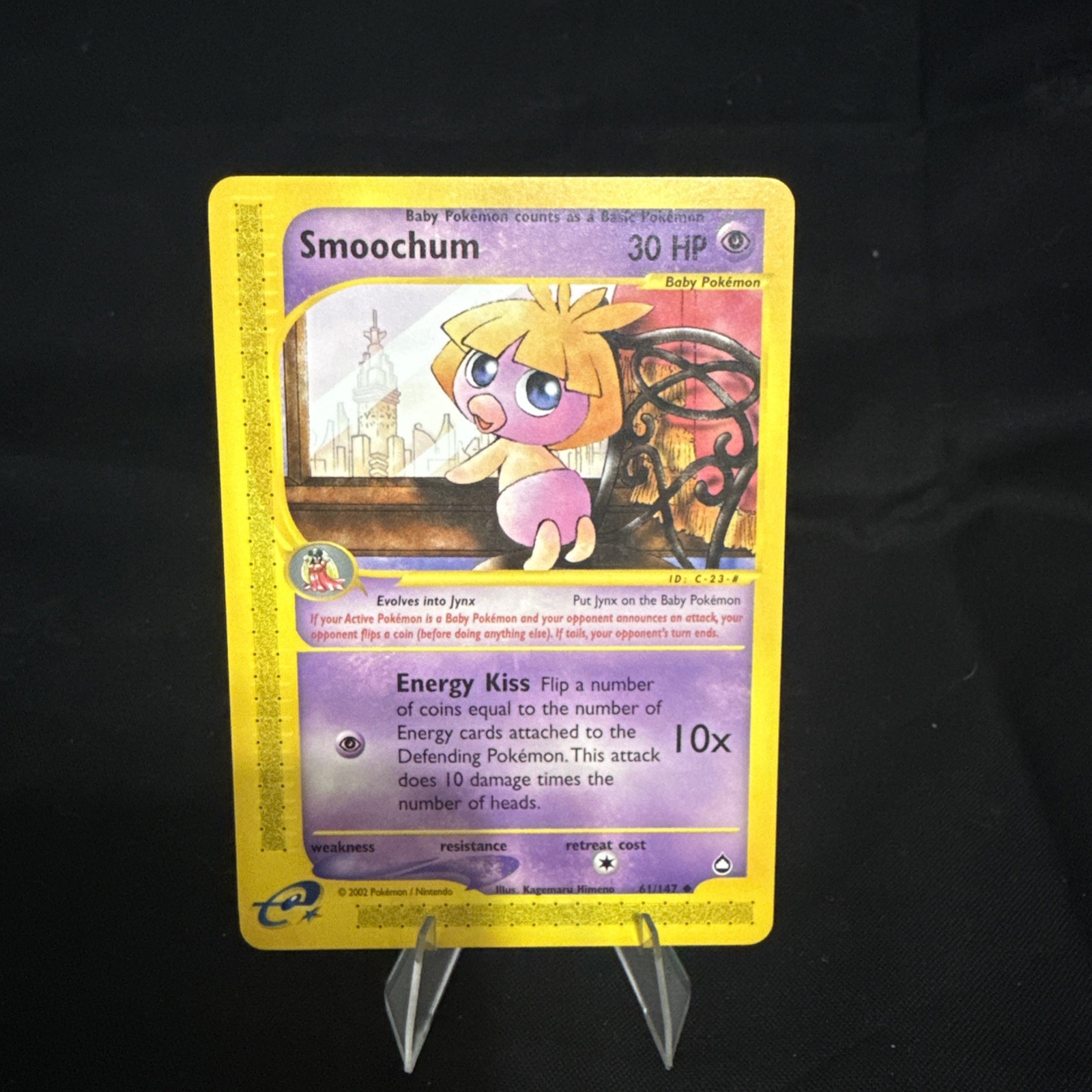 Smoochum 61/147 Aquapolis Pokemon Card  
