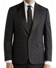 KARL LAGERFELD PARIS Printed Peak Lapel Dinner Jacket 36 S NEW $295 ALXR1LFB0011