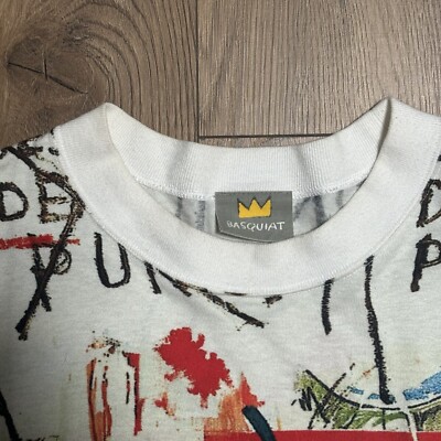 90s USA製 FOTOFOLIO Tシャツ フォトT アート 検 バスキア jean michel