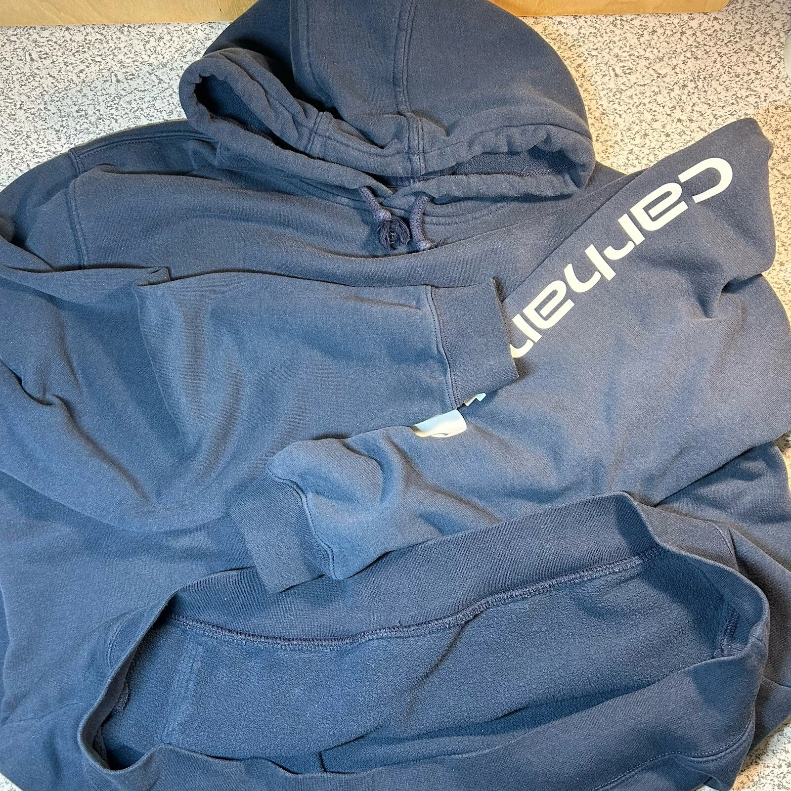 VETEMENTS Felpa con cappuccio pull on Carhartt blu 2XL manica incantevole K288 472