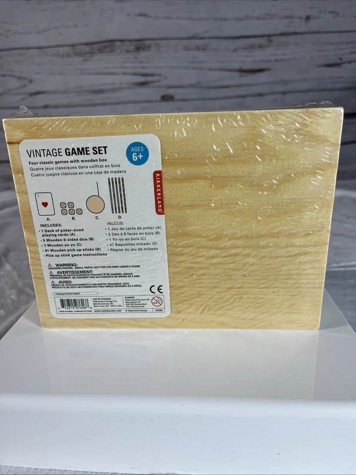 Kikkerland Vintage Game Set - Image 3 of 4