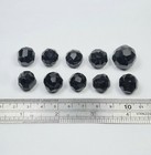 Faceted Black Tourmaline Polished Beads For Jewellery From Skardu Pakistan.