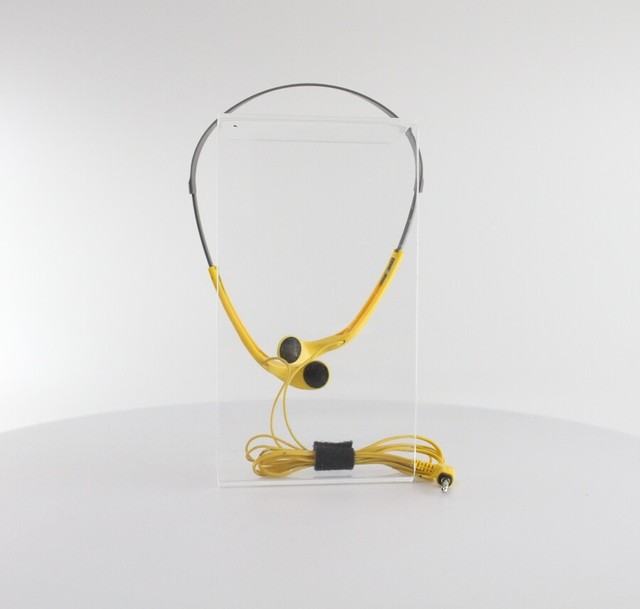 Vintage Sony Mdrw14 Yellow Sports Walkman Headphones RARE Comfortable