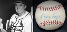 RARE Eddie Dyer (died 1964) St. Louis Cardinals 1926 & 1946 PSA Signed Baseball