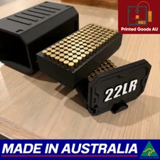 .22lr Ammo Storage Box Case - 210 Round Ammunition Cartridge Rifle Pistol Range