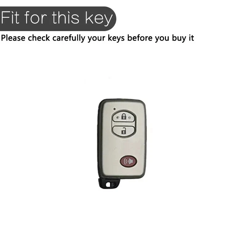 Aleación de Zinc Cuero Coche Control Remoto Llavero Cubierta Estuche Soporte para Toyota Prius 4Runner Foto 2 de 4