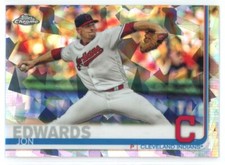 2019 Topps Chrome Sapphire Jon Edwards Cleveland Indians #528