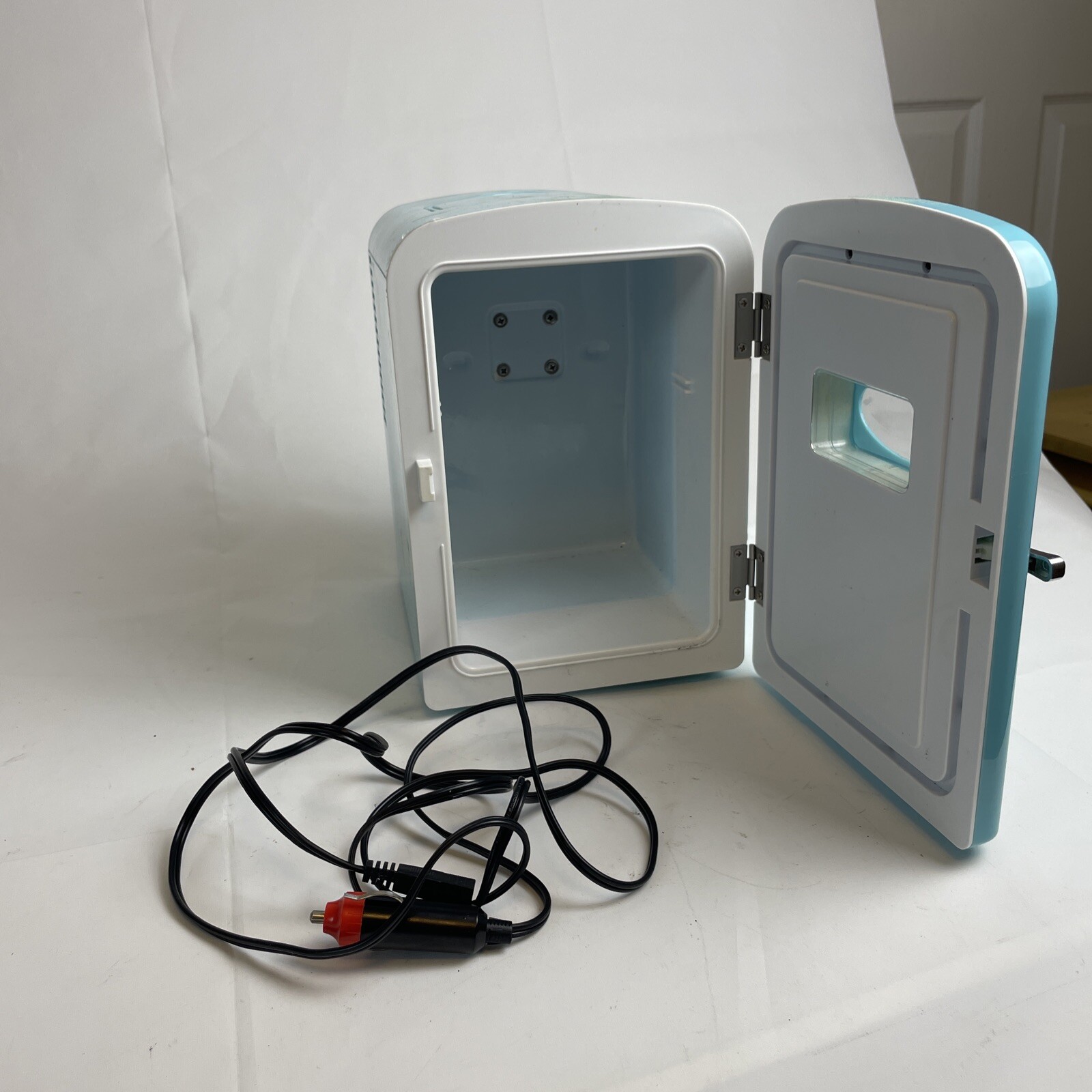 Nostalgia Retro Countertop Mini Fridge (or Warmer) Aqua 6 Cans - Works