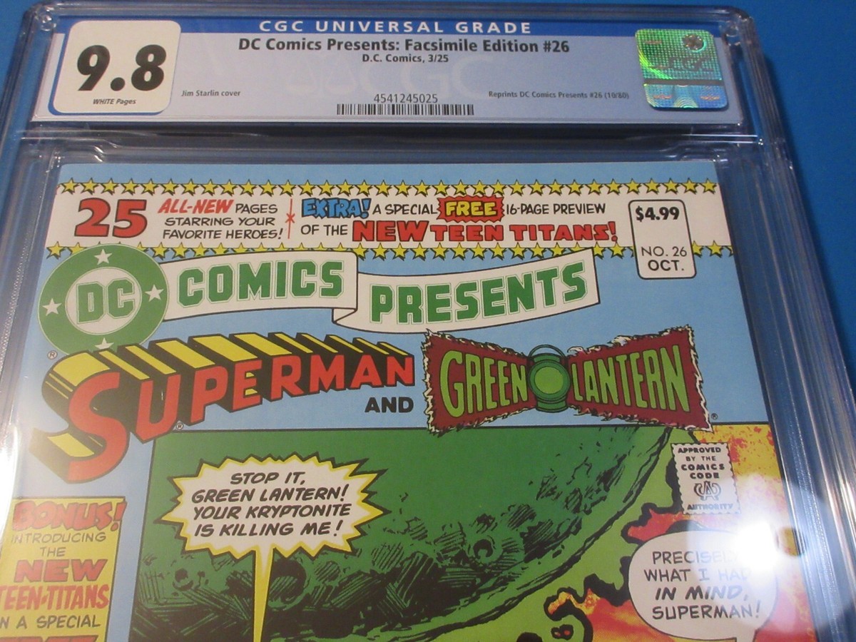DC Comics Presents #26 Facsimile Reprint 1st New Teen Titans CGC
