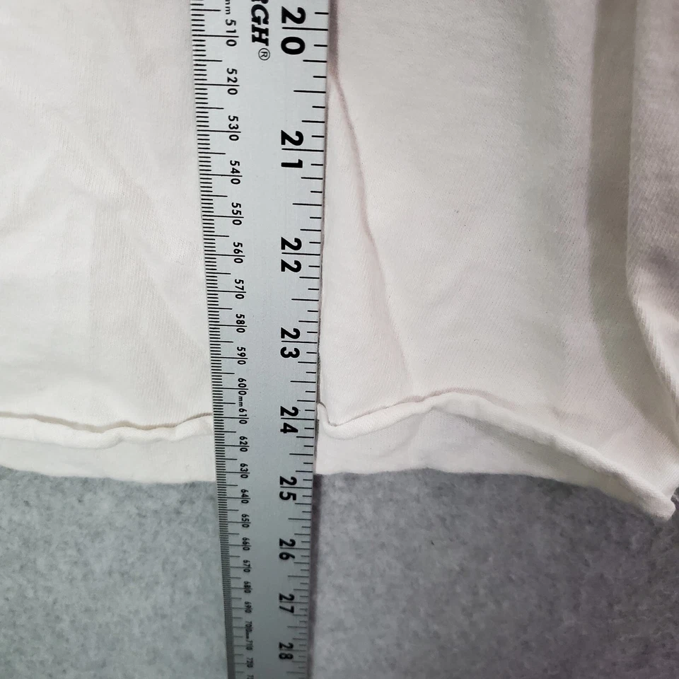 Obey Women Top Small White T-Shirt Logo Profits Of Doom Baseball Skate Y2K READ - Image 4 of 4