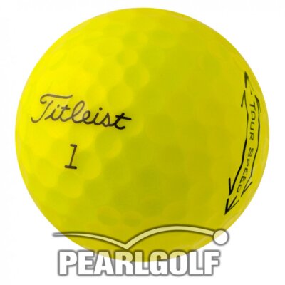 25 TITLEIST TOUR SPEED GOLFBÄLLE - GELB - AAAA-AAA - LAKEBALLS TURNIERQUALITÄT