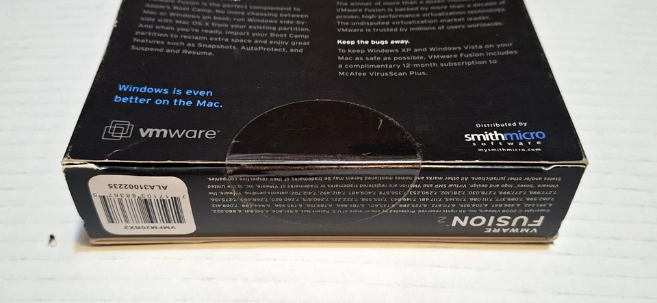 New / Factory-Sealed / 2008 Vmware Fusion 2 "Windows Is Even Better On The Mac" - Image 4 of 4