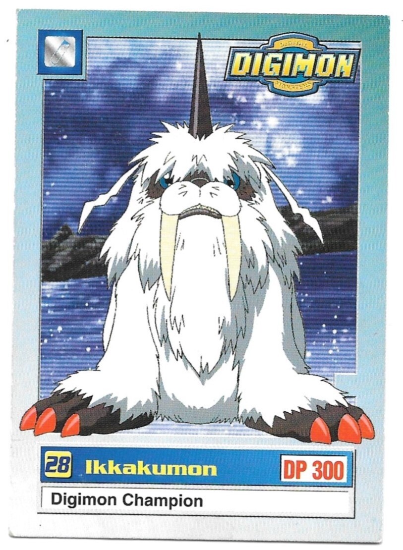 Digimon Card - Ikkakumon No. 28 - DP 300 [Digimon Champion] - 1999