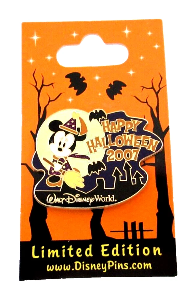 PIN MINNIE MOUSE SERIE PERSONAJES LINDOS HALLOWEEN MUNDO DISNEY 2007 - LE DE 2000 Foto 2 de 3