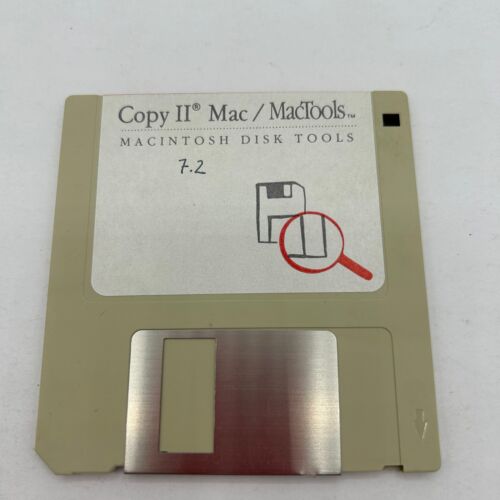 Vintage Copy II Mac / MacTools 1988 For Early Macintosh, 3.5" Floppy Disc