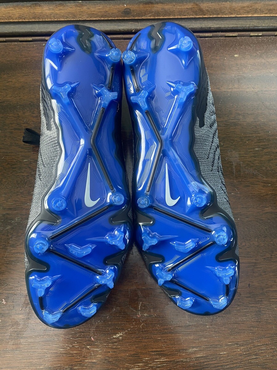 Nike Phantom GX Elite FG Black Blue Soccer Cleats DC9968-040 Nike Phantom GX Elite FG Black Blue Soccer Cleats DC9968-040
